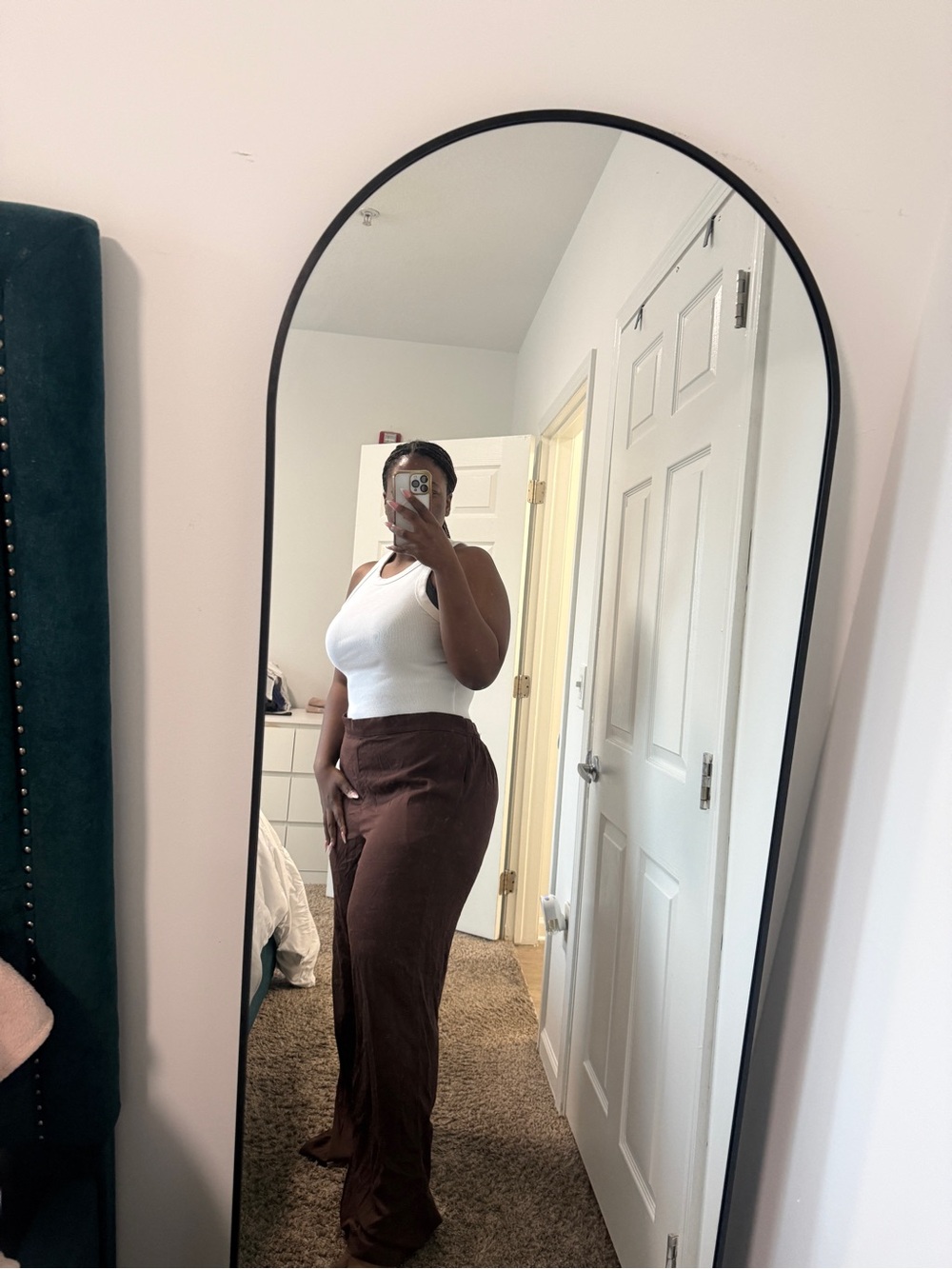 Old Navy Chocolate Brown Wide-Leg Pants - Picture 3 of 4
